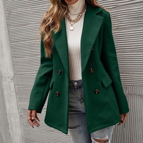 Classic Double Breasted Jacket Blazer - Picture 4 of 16